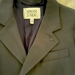 Armani junior boys black jacket size 7. Excellent condition